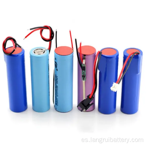 18650 Batería de iones de litio - 3.7V, 1200 mAh con conector de alambre